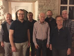 Karl Bohler, Carsten Kirchenmaier, Bernhard Kieck, Heinz Ruppenthal, Hans Halder, Bärbel Ehni und Andreas Steffan (v.l.)